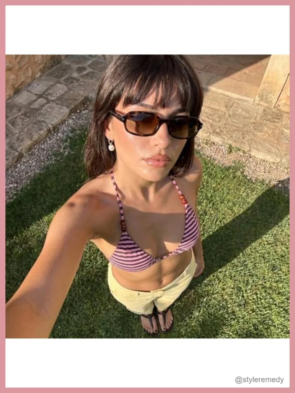 Trendy Rectangle Sunglasses Retro 80s 90s Y2k Narrow Sunnies UV400 Protection